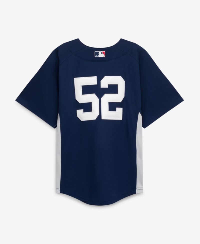 Big Boys and Girls CC Sabathia Navy New York Yankees Mesh Batting Practice Jersey