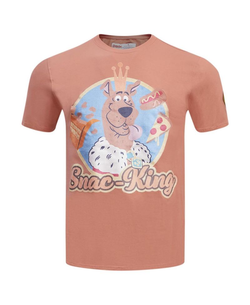 Men's and Women's Pink Scooby-Doo Snac-King T-shirt