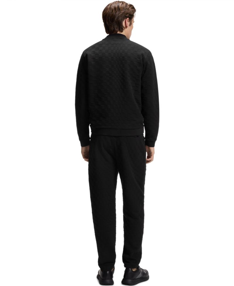 X Porsche Men's BOSS Pasha Check Jacquard Sweatshirt