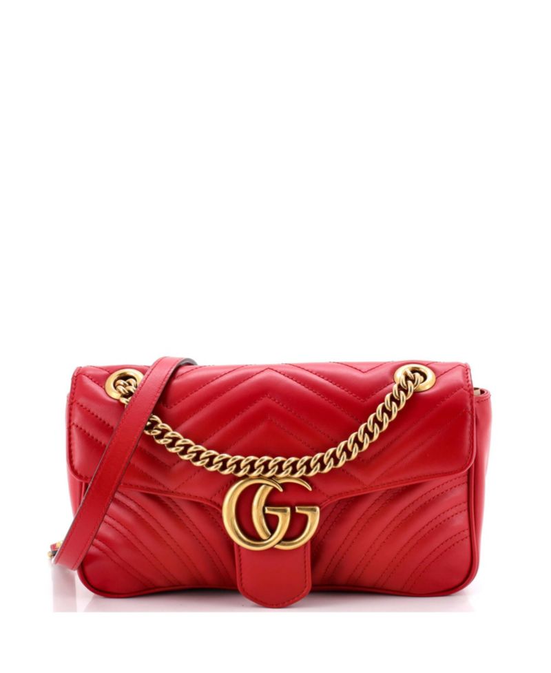 Medium GG Marmont Flap Bag Matelasse Leather