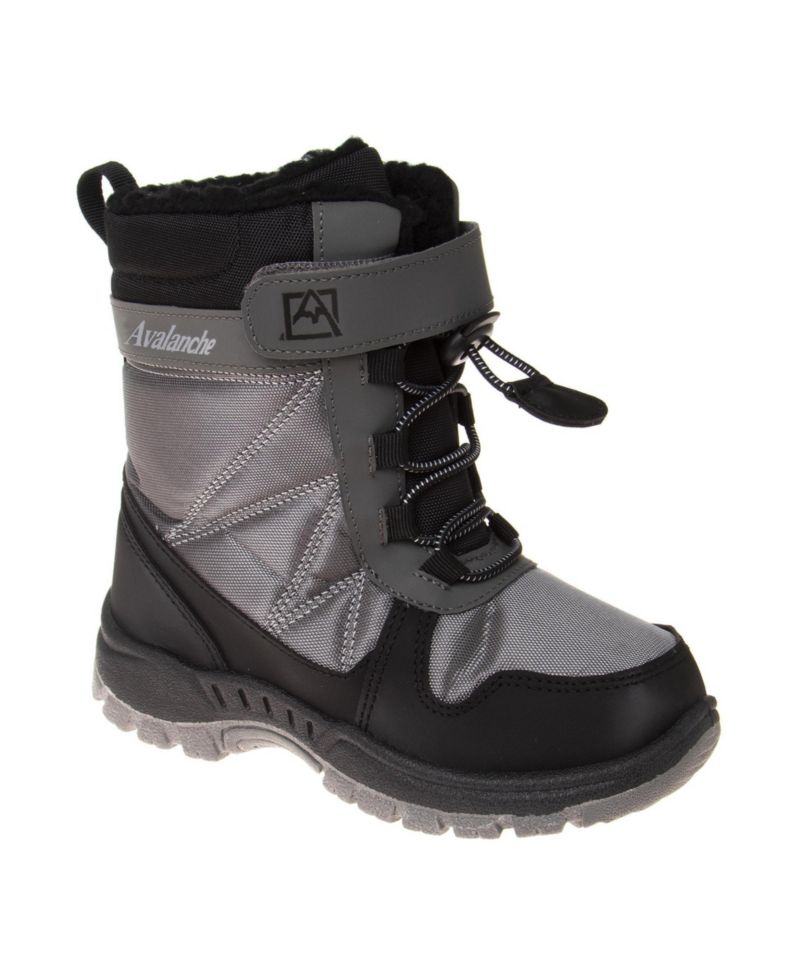 Big Boys Snow Boots ( 1 to 13 ) Waterproof Insulated Winter Thermal Durable Cold Weather Ready (Toddler/ Kid)