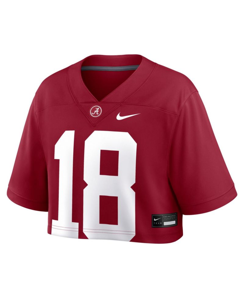 Women's Alabama Crimson Tide Crop V-Neck Jersey