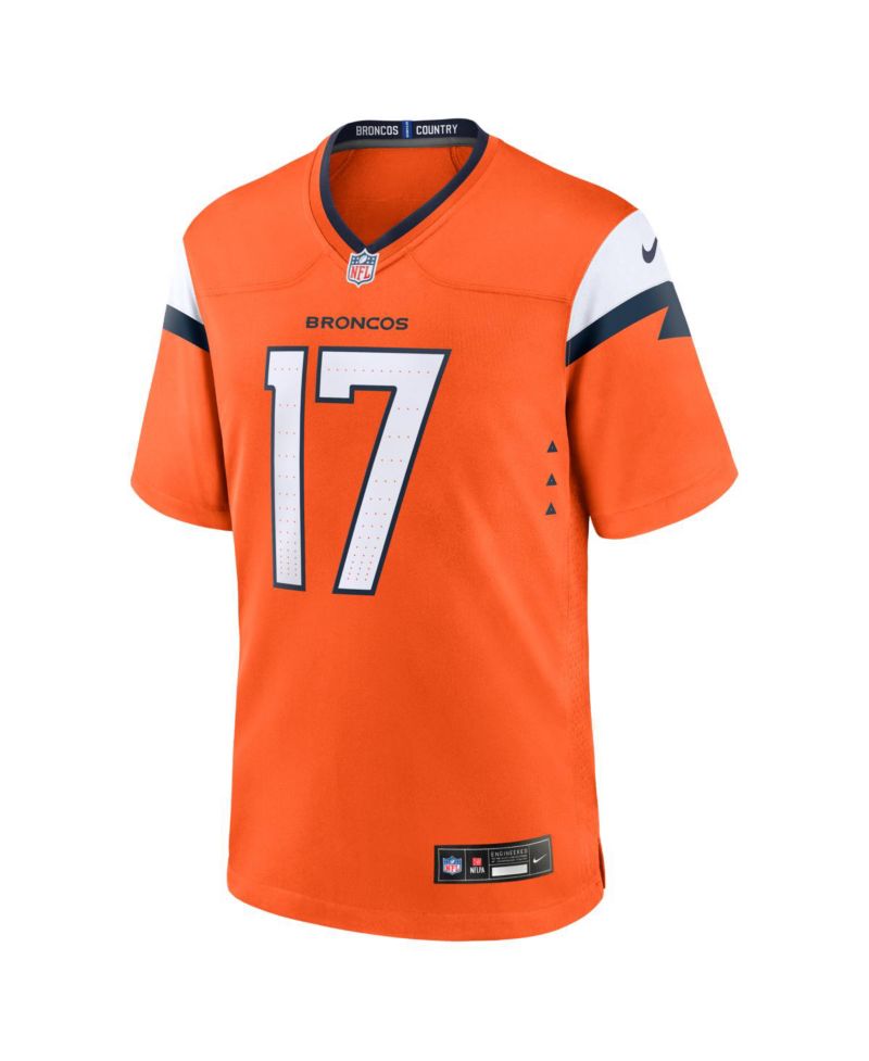 Men's Jaylen Waddle Orange Denver Broncos Game Jersey