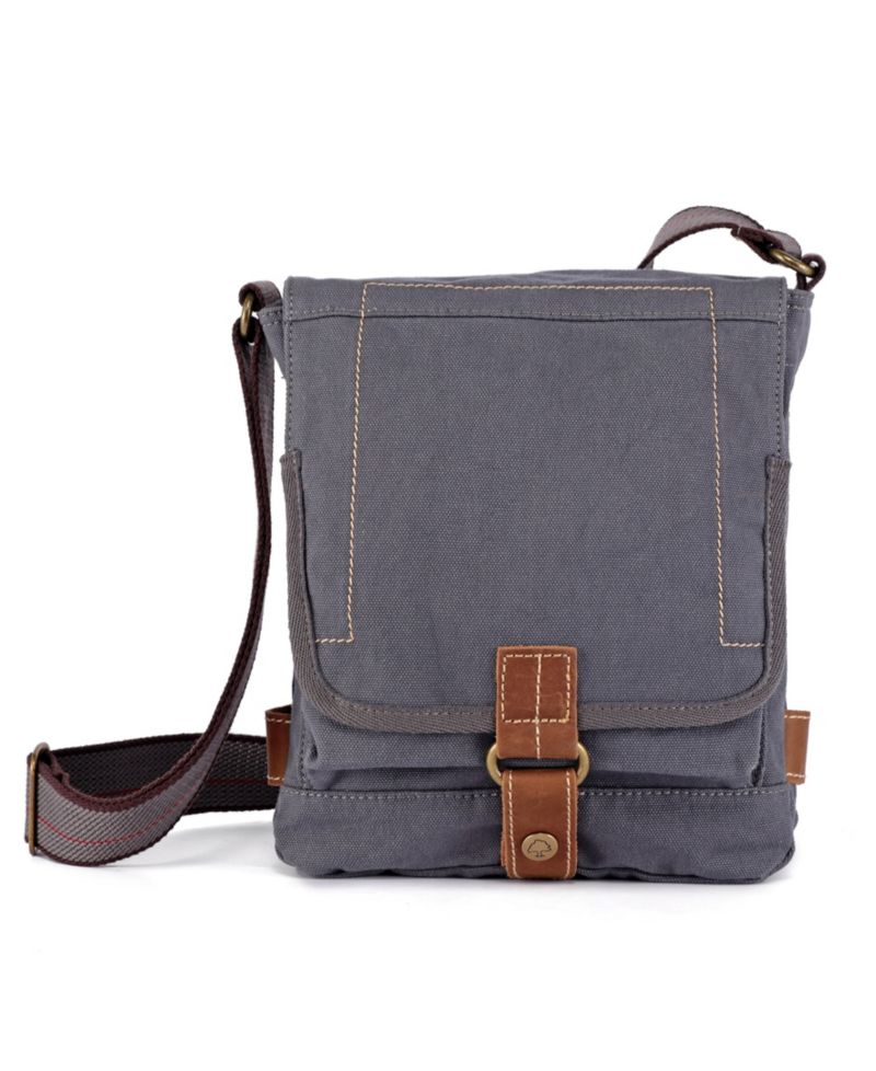 Atona Classic Flap Canvas Crossbody Bag