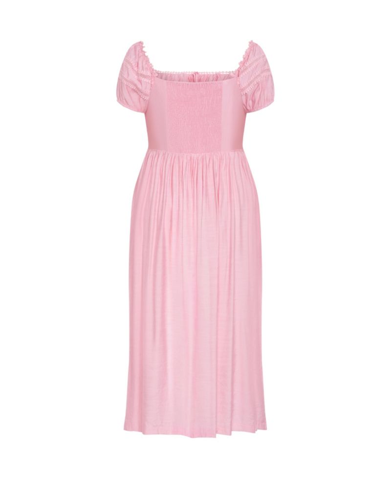 Women's Ariella Crochet Trim Midi Dress