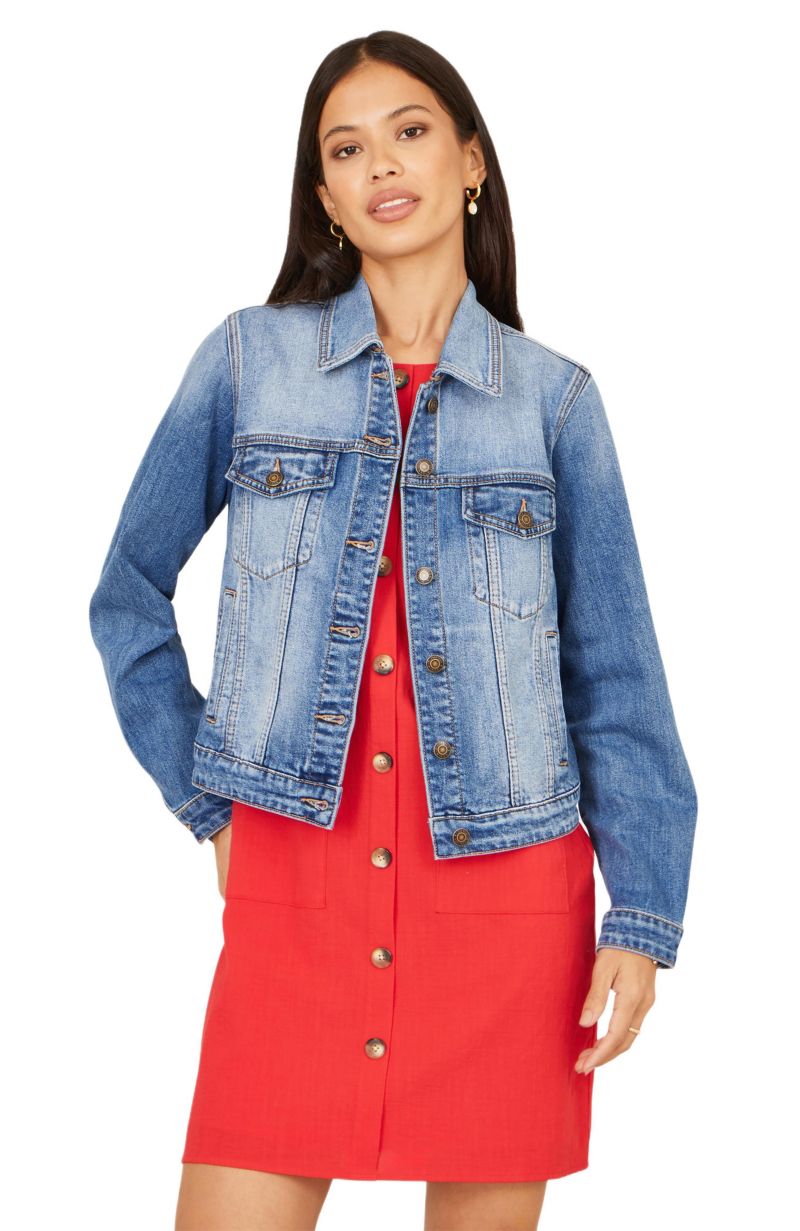 Women's Stretch Washed Denim Jacket