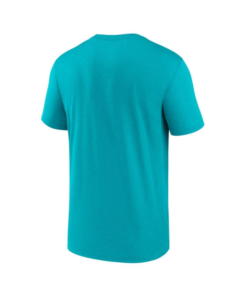 Men's Teal Miami Marlins 2025 City Connect Team Phrase Script Legend Performance T-Shirt