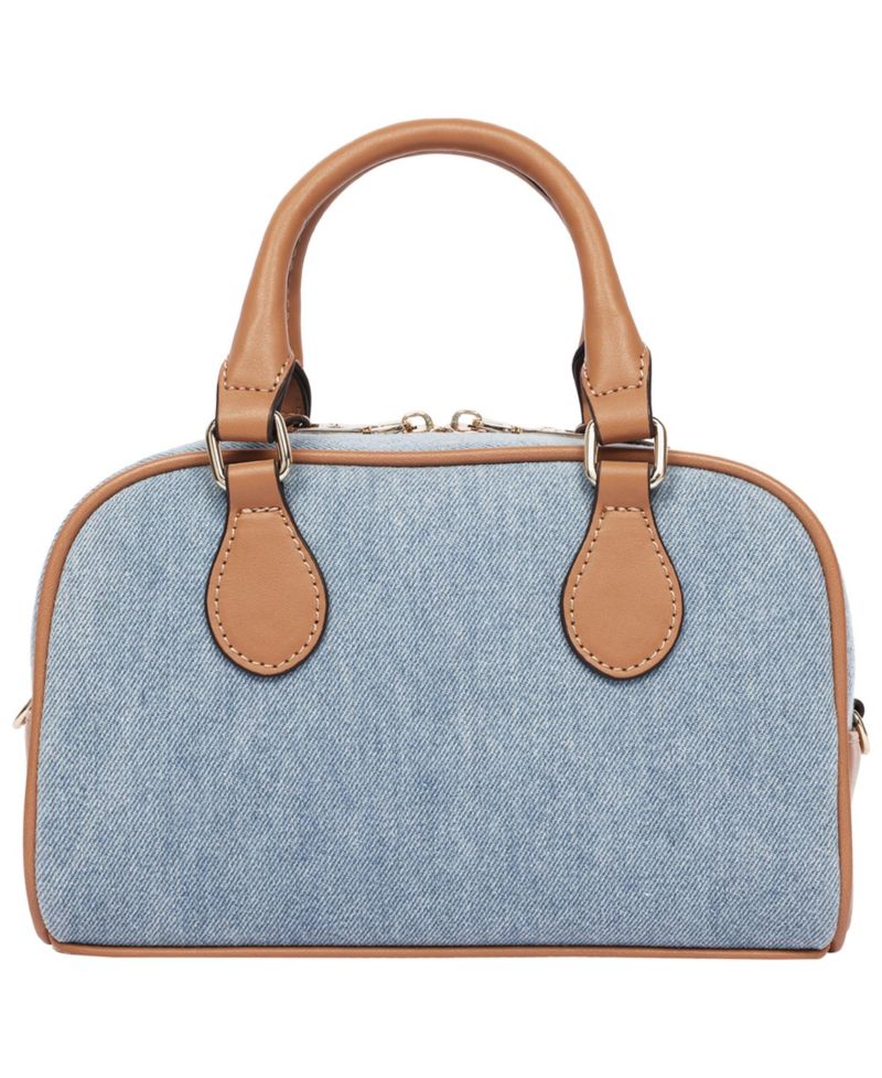 Women's Denim Logo Mini Satchel Crossbody Bag