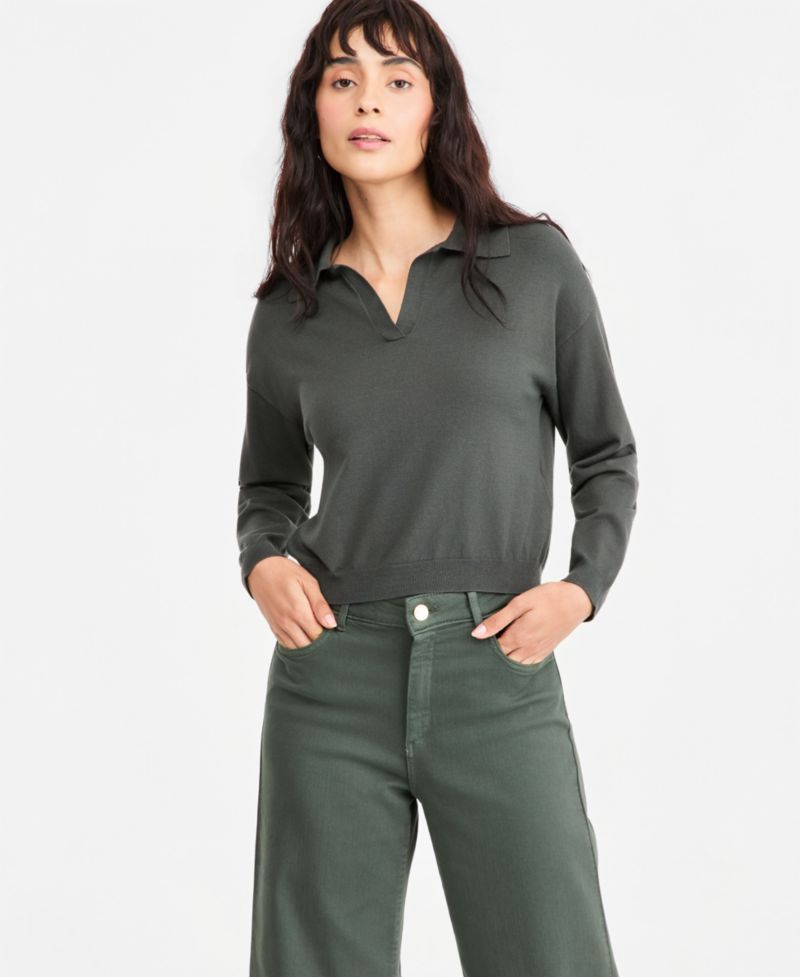 Women's Emmottanta Cropped Polo Sweater