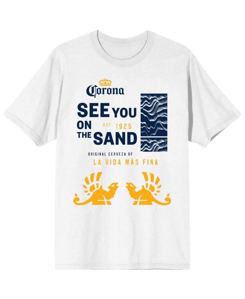 Big & Tall See You On The Sand White T-shirt - 6XL