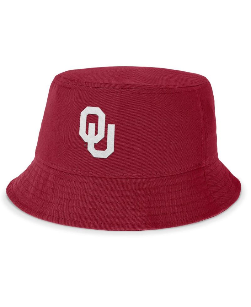 Men's Crimson Oklahoma Sooners Local Apex Bucket Hat