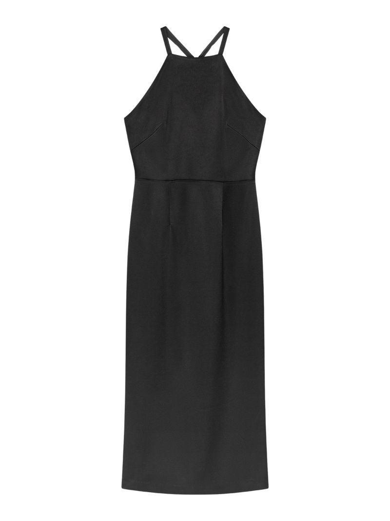 Women's Lucia Satin Halter-Neck Midi Dress