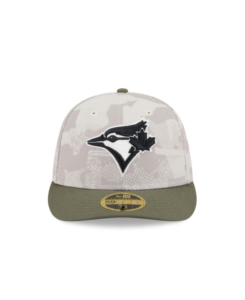 Men's Light Beige/Olive Toronto Blue Jays 2025 Armed Forces Day Low Profile 59FIFTY Fitted Hat