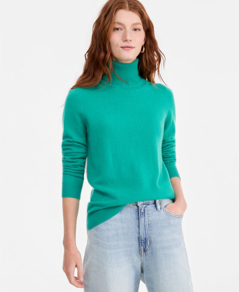 Petite Cashmere Turtleneck Sweater