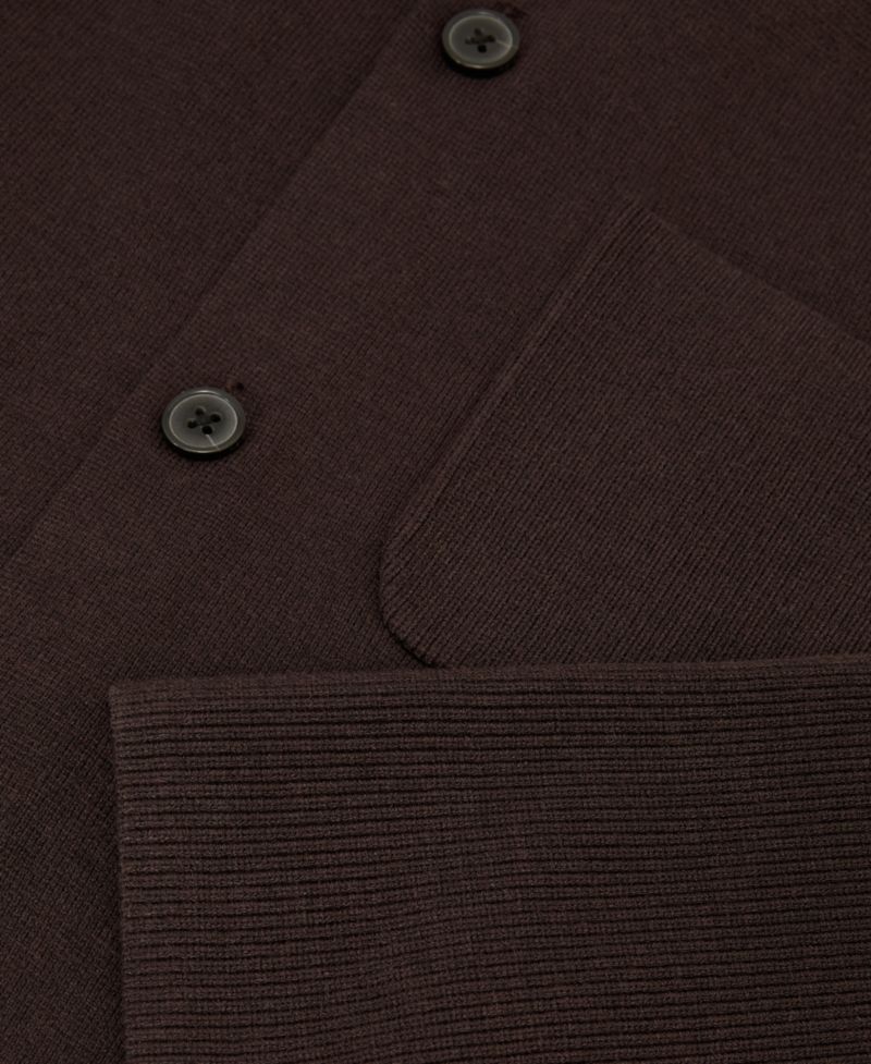 Men's Fitzwilliam Rib-Knit Button-Through Cardigan Sweater