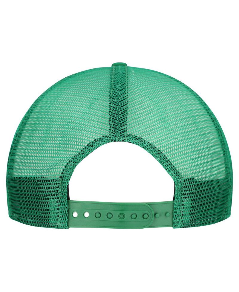 Men's Cream/Kelly Green Philadelphia Eagles Throwback Cutout A-Frame 9FIFTY Snapback Hat