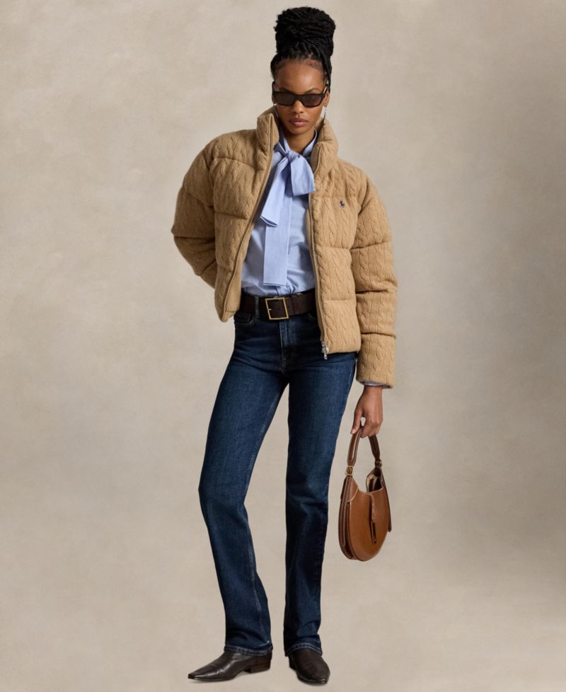 Women's Mock-Neck Puffer Jacket