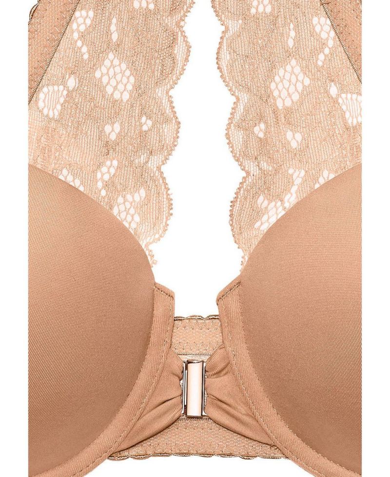 Women's Front Clasp Lightly Padded T-Shirt Bra