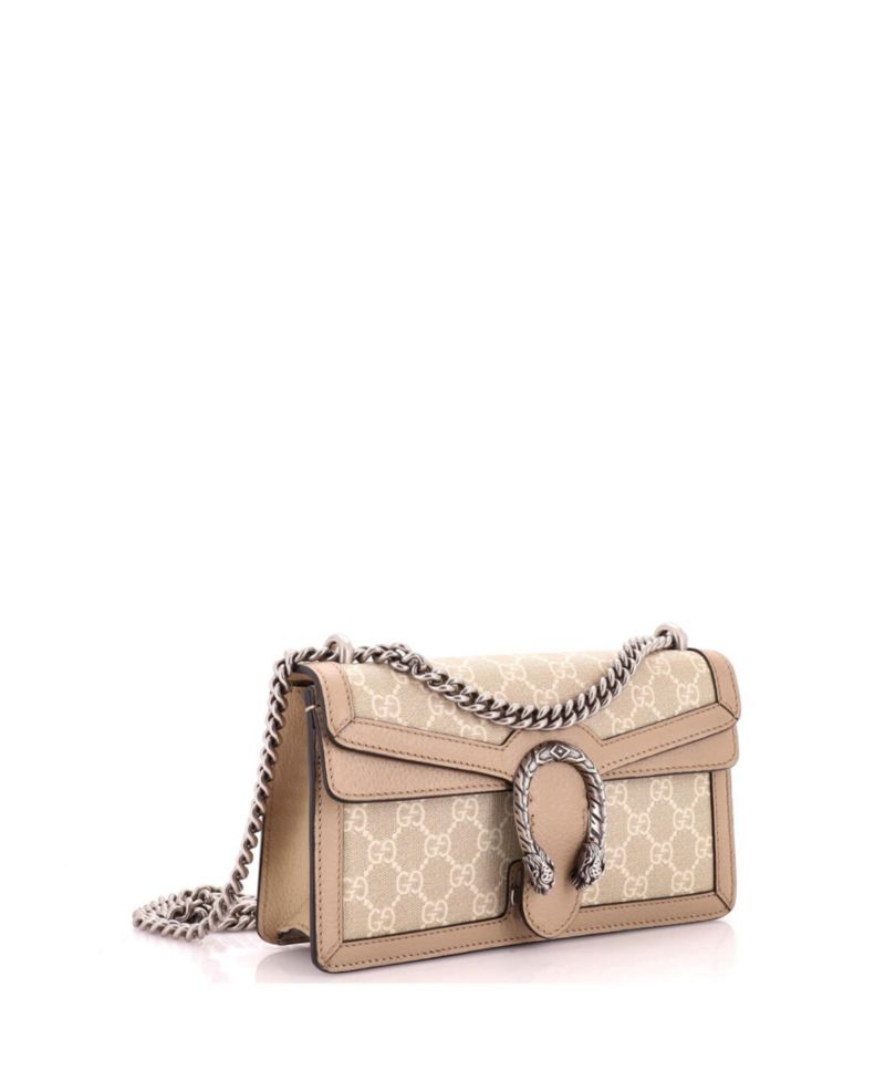 Small Dionysus Bag GG Coated Canvas with Leather