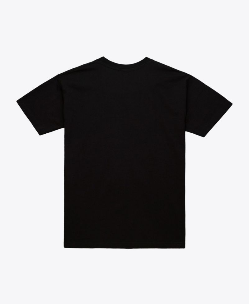 Men's Mitchell Ness Black New York Knicks Concrete Apple T-Shirt