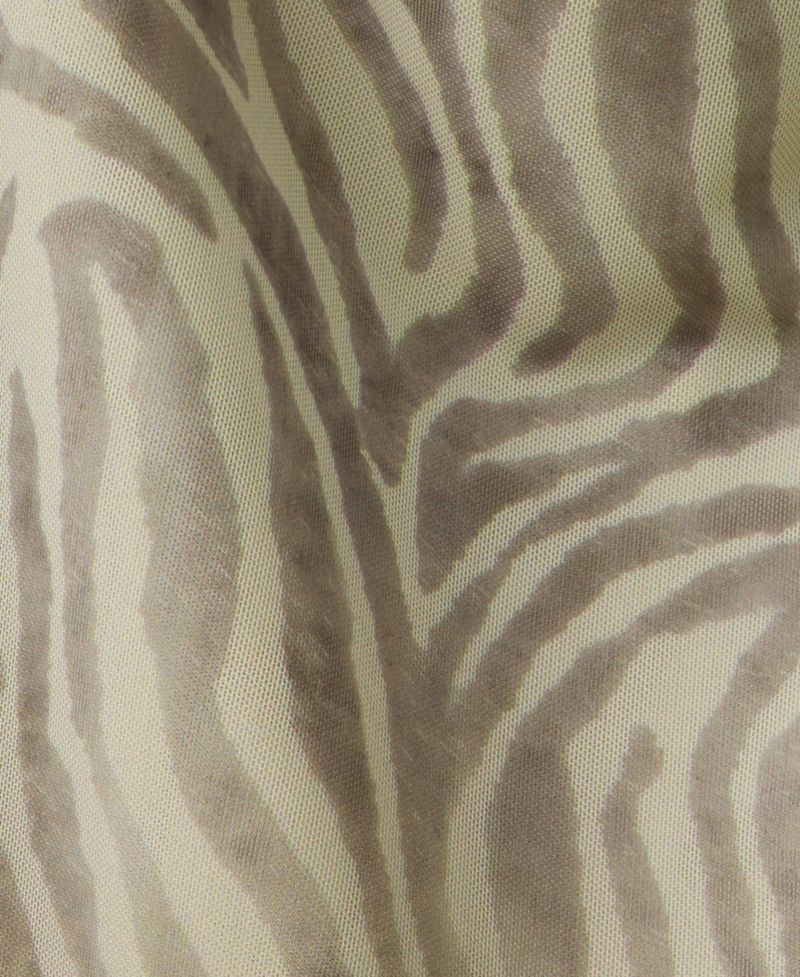 Women's Draped Zebra-Print Midi Dress