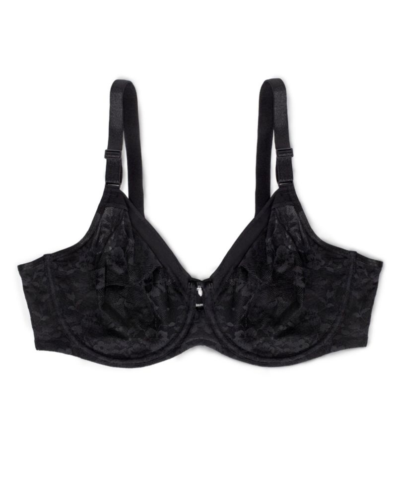 Women's No Show Lace Unlined Underwire Bra