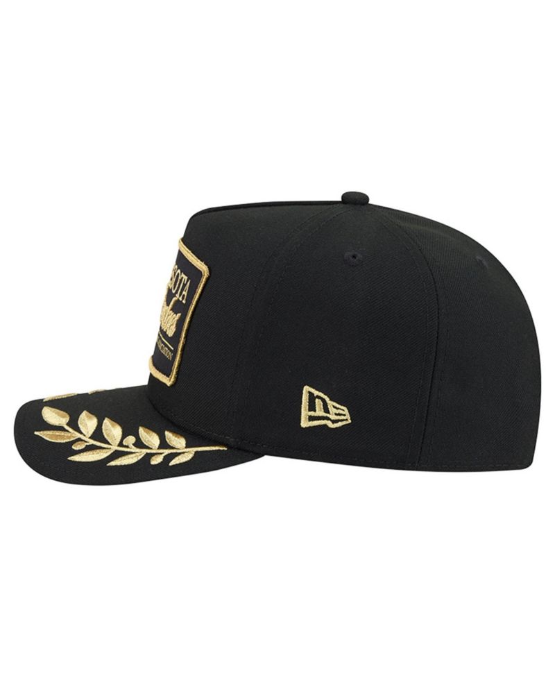 Men's Black Minnesota Timberwolves Golden 9FIFTY Snapback Hat