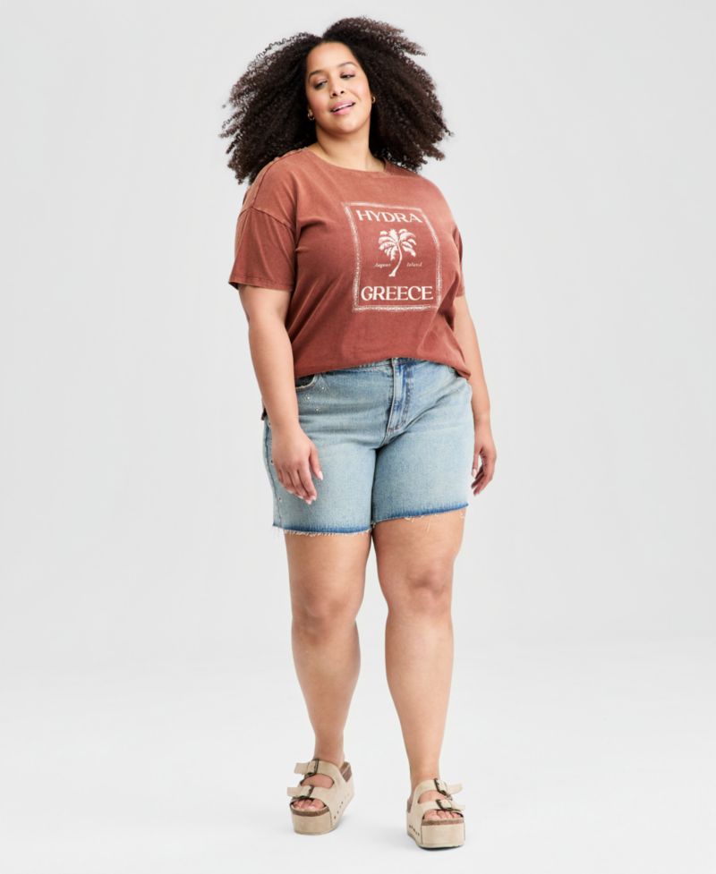 Trendy Plus Size Hydra Greece Graphic T-Shirt