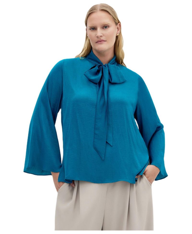 Plus Size Mahalia Neck Tie Top