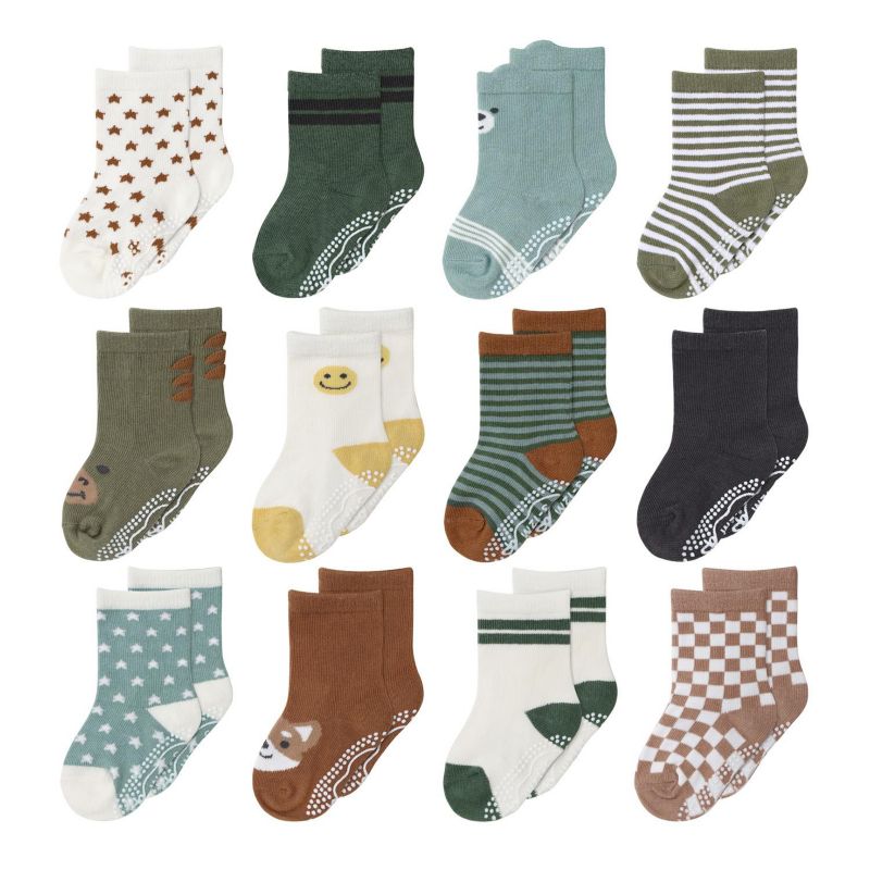 Baby Boys 12pk Cotton Socks, Neutral