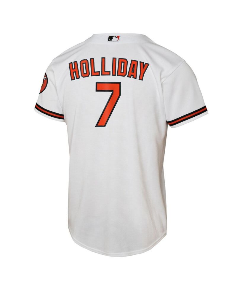 Big Boys and Girls Jackson Holliday White Baltimore Orioles Home Stadium Player Jersey