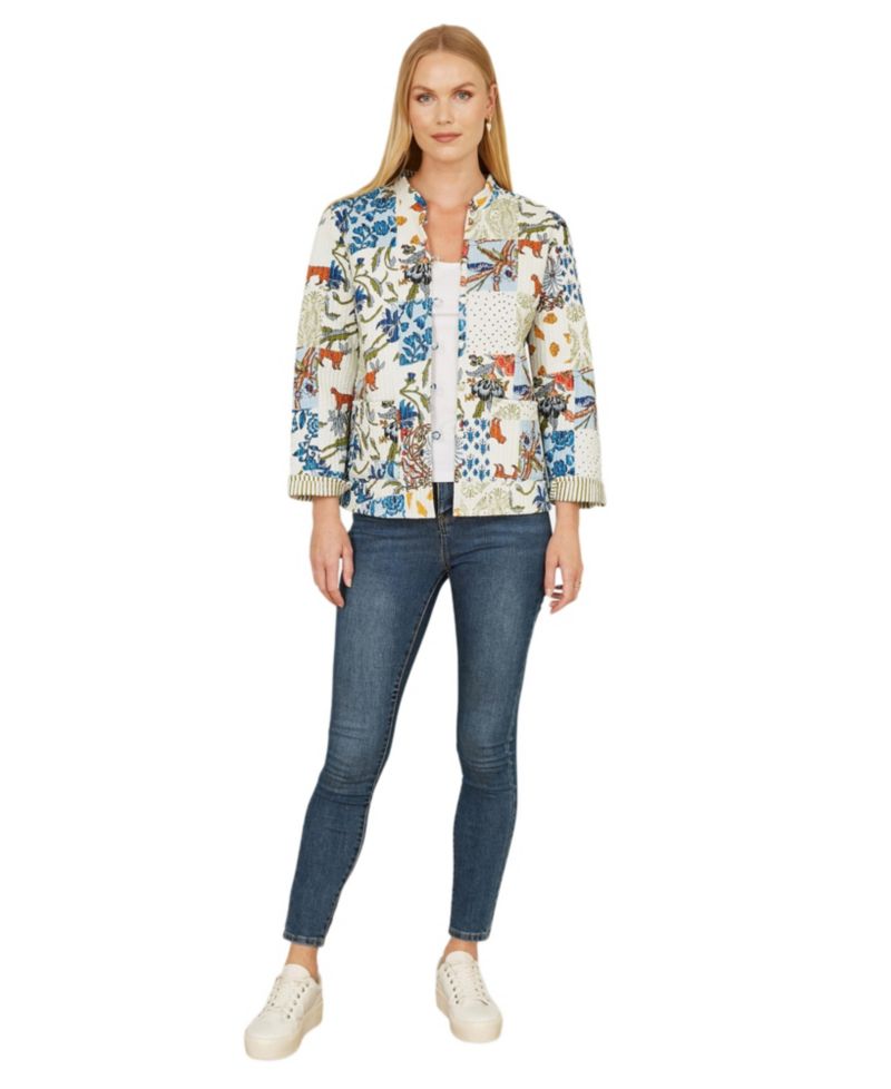 Women's Indian Patchwork Reversible Jacket