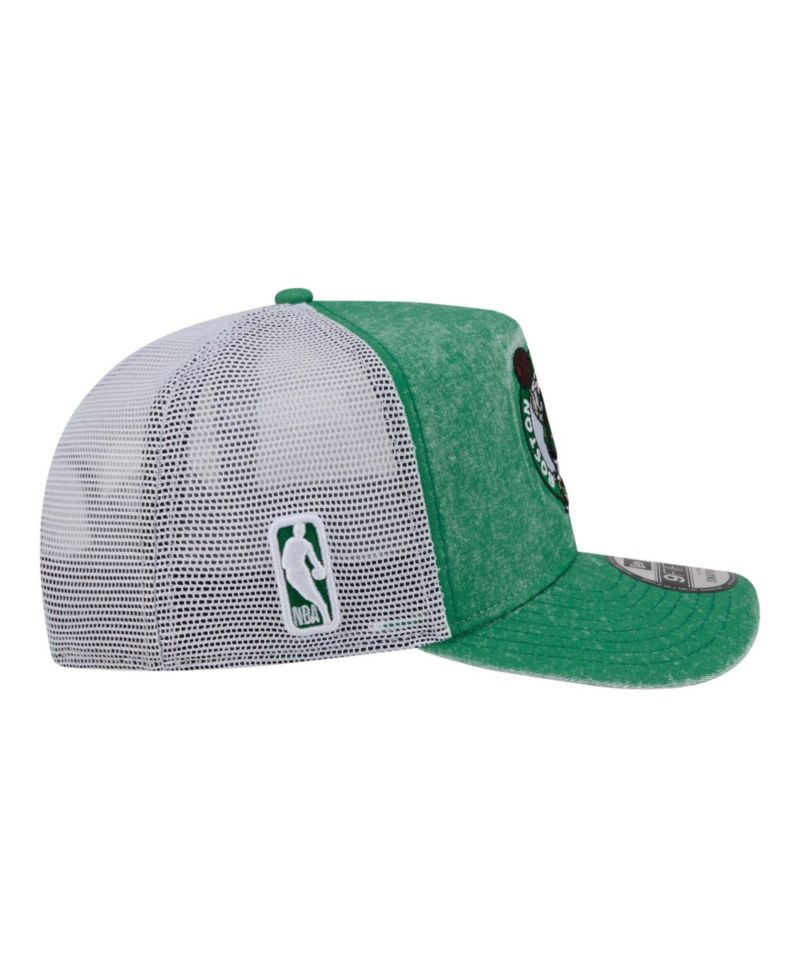 Men's Kelly Green/White Boston Celtics Washed Meshback 9FIFTY Adjustable Hat