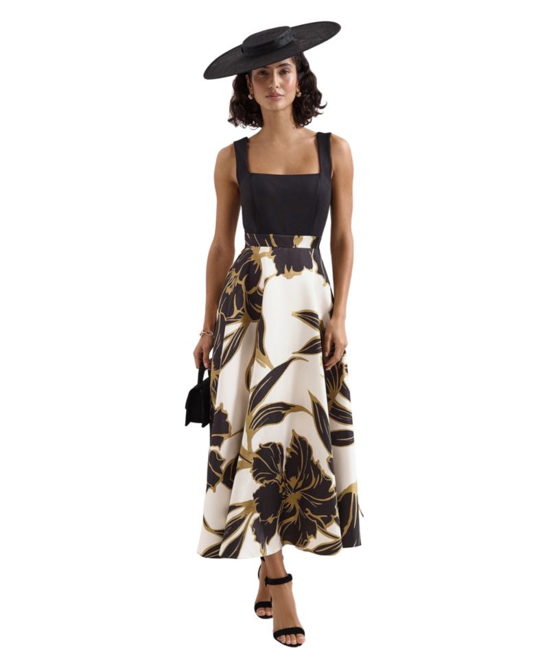 Women's Delie Floral Fit & Flare Wedding Guest Midi Dress