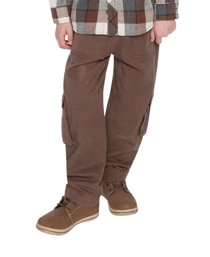 Little Boys (6-12) Twill Pants with Cargo Pockets