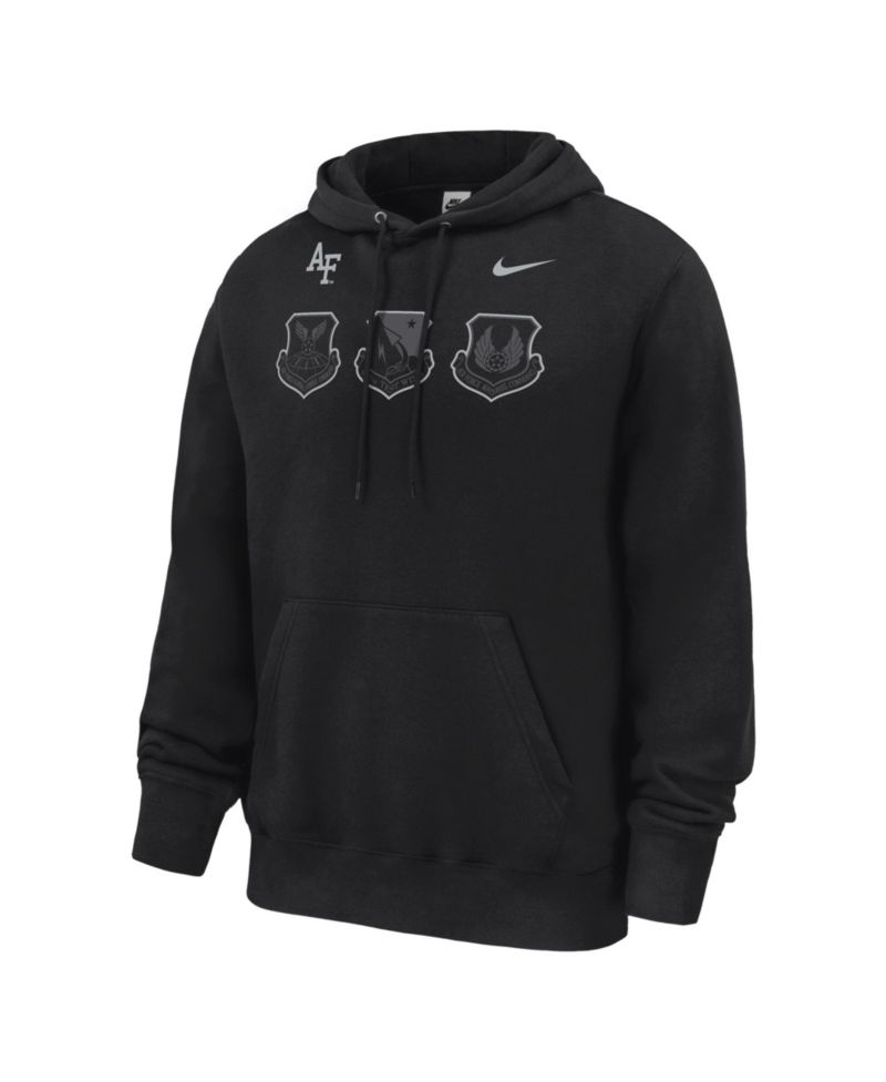 Men's Black Air Force Falcons 2026 Rivalry Collection Club Fleece Hoodie