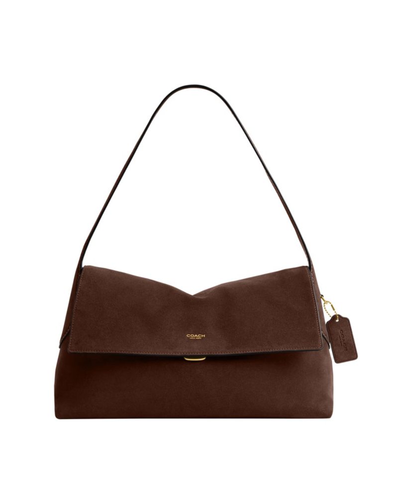 Chelsea Large Suede Shoulder Bag 36