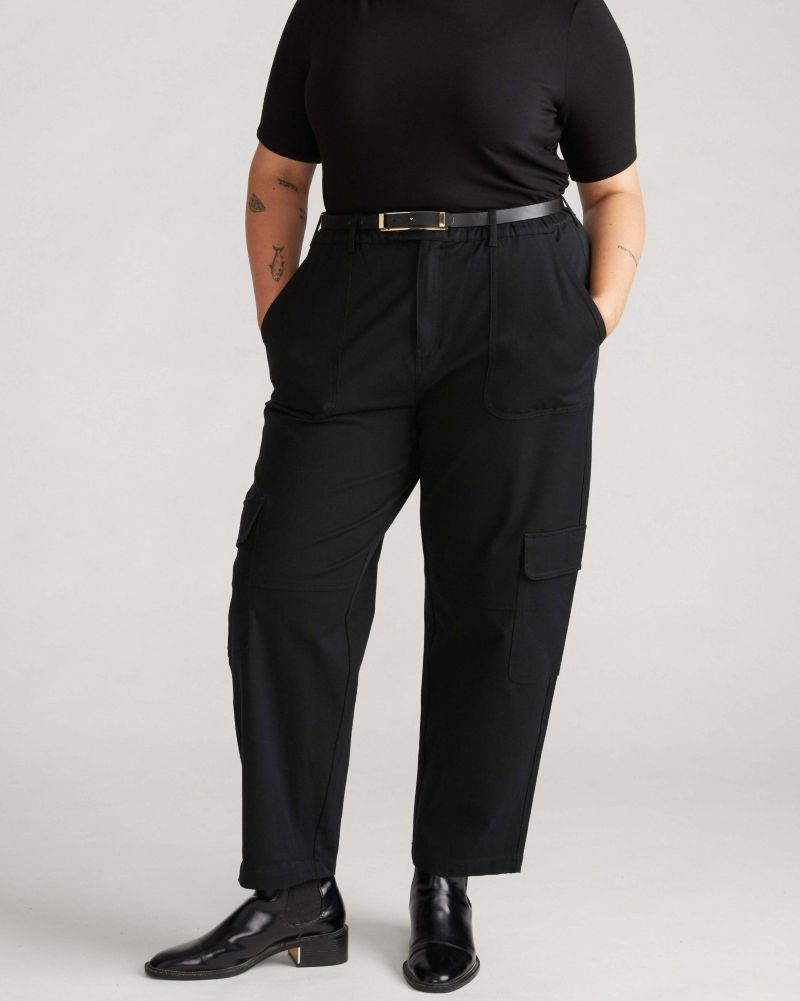 Plus Size Karlee Stretch Cotton Twill Cargo Pants