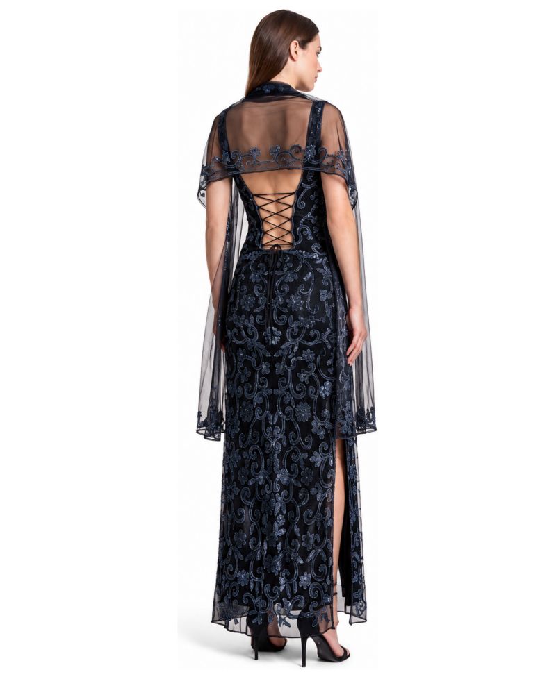 Women's Strapless Beaded Gown