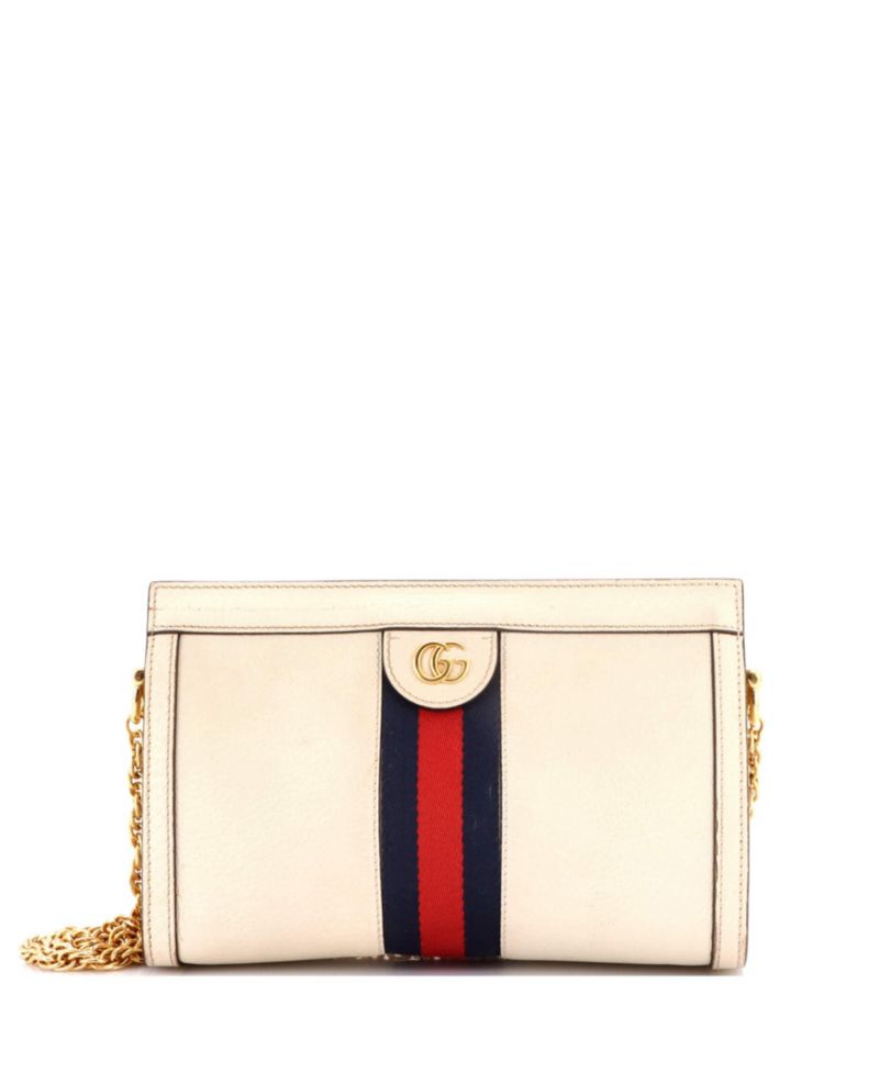 Small Ophidia Chain Shoulder Bag Leather