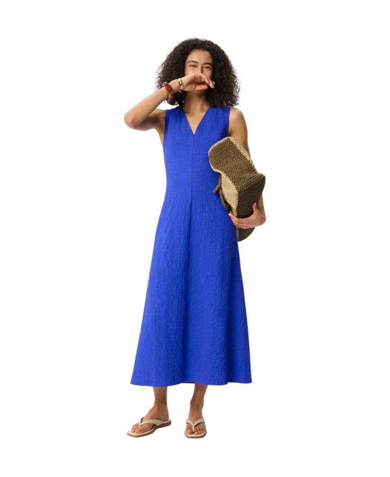 Women's V-Neck Sleeveless Midi Dress