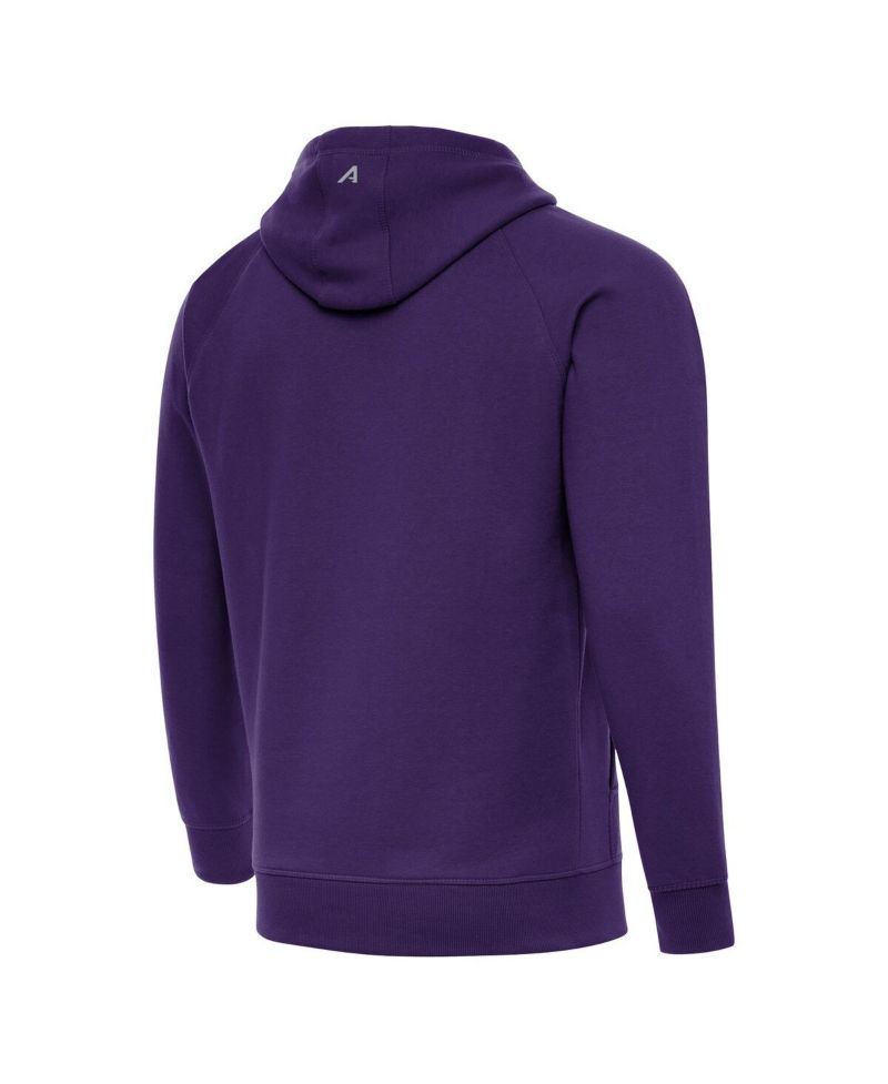 Men's Purple Clemson Tigers Golfer Victory Raglan Pullover Hoodie