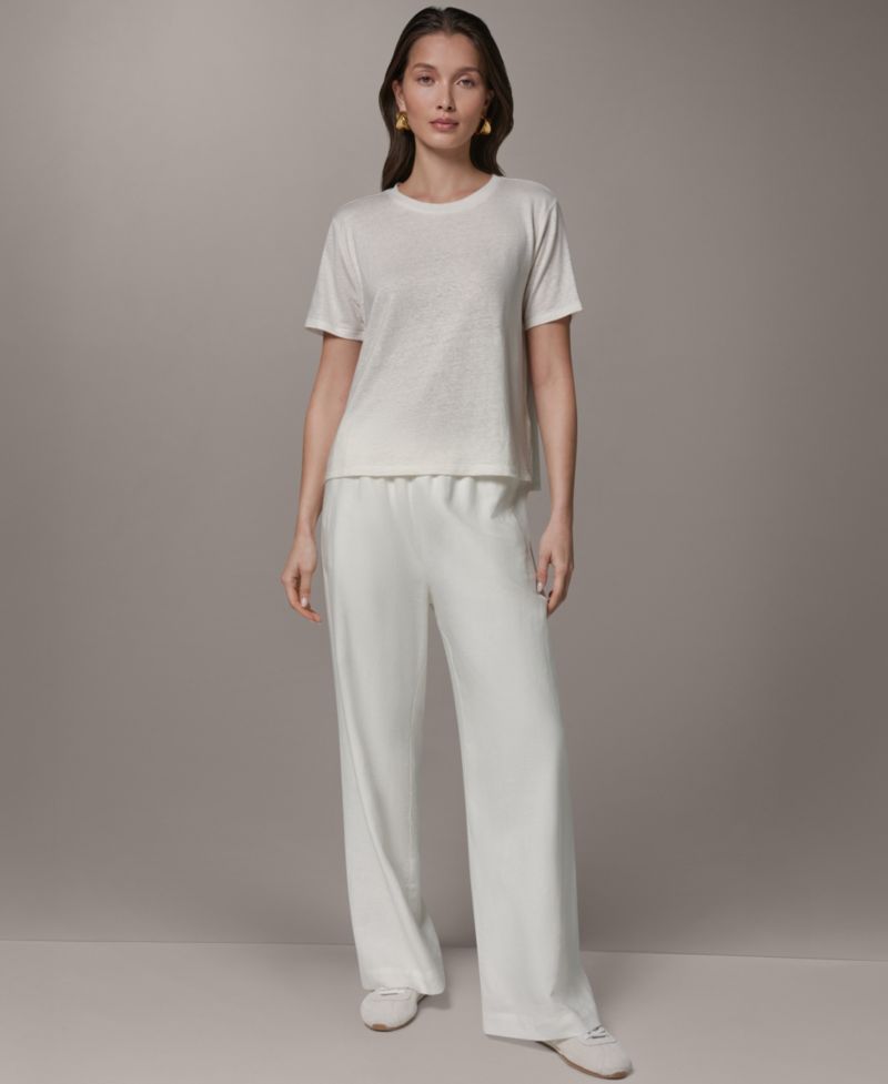 Women's Linen Jersey Striped T-Shirt