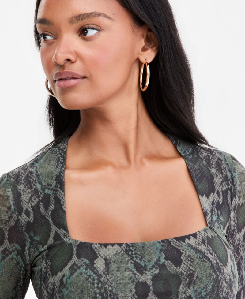 Women's Square-Neck Cropped Top