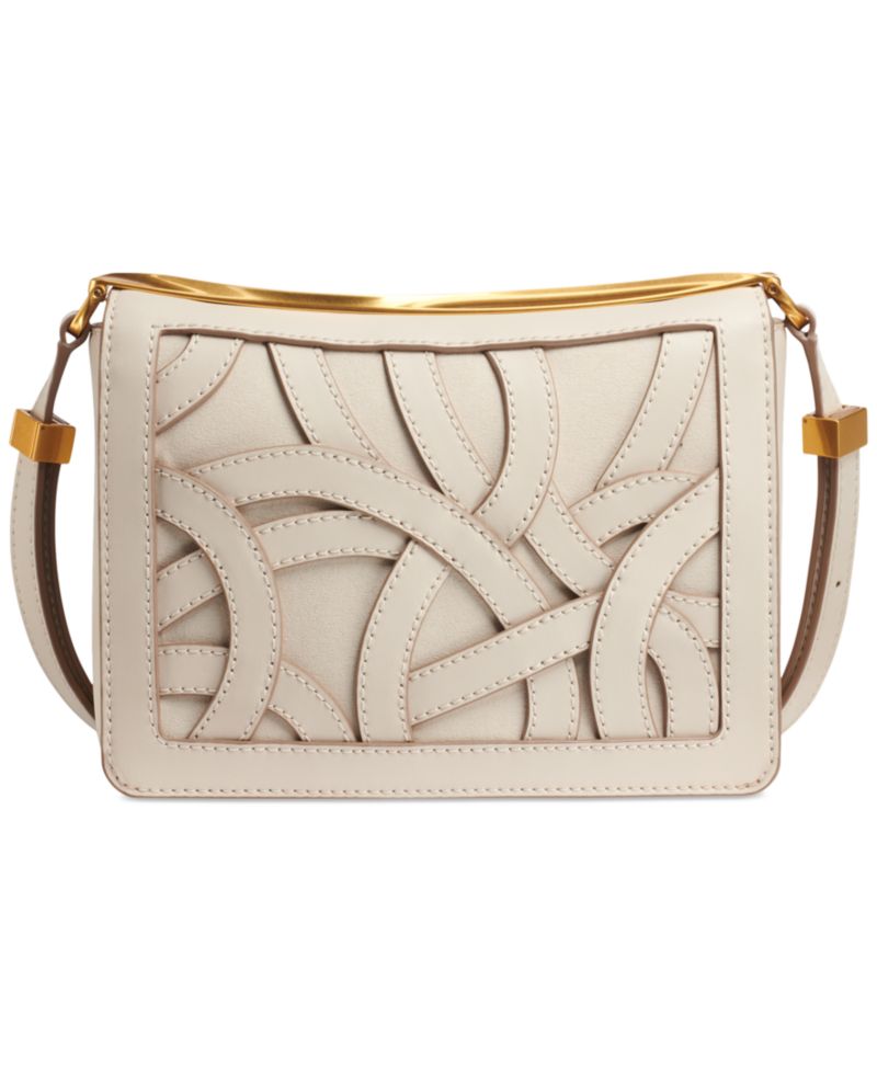 Jericho Woven Leather Floral Small Shoulder Bag