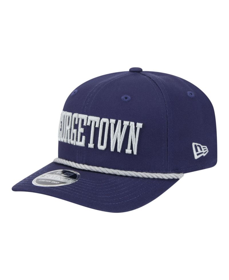 Men's Navy Georgetown Hoyas Wordmark Rope 9SEVENTY Stretch-Snap Hat