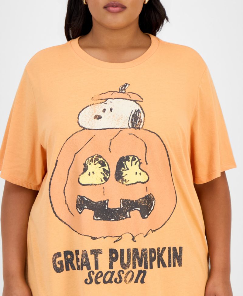Trendy Plus Size Great Pumpkin Season Graphic T-Shirt