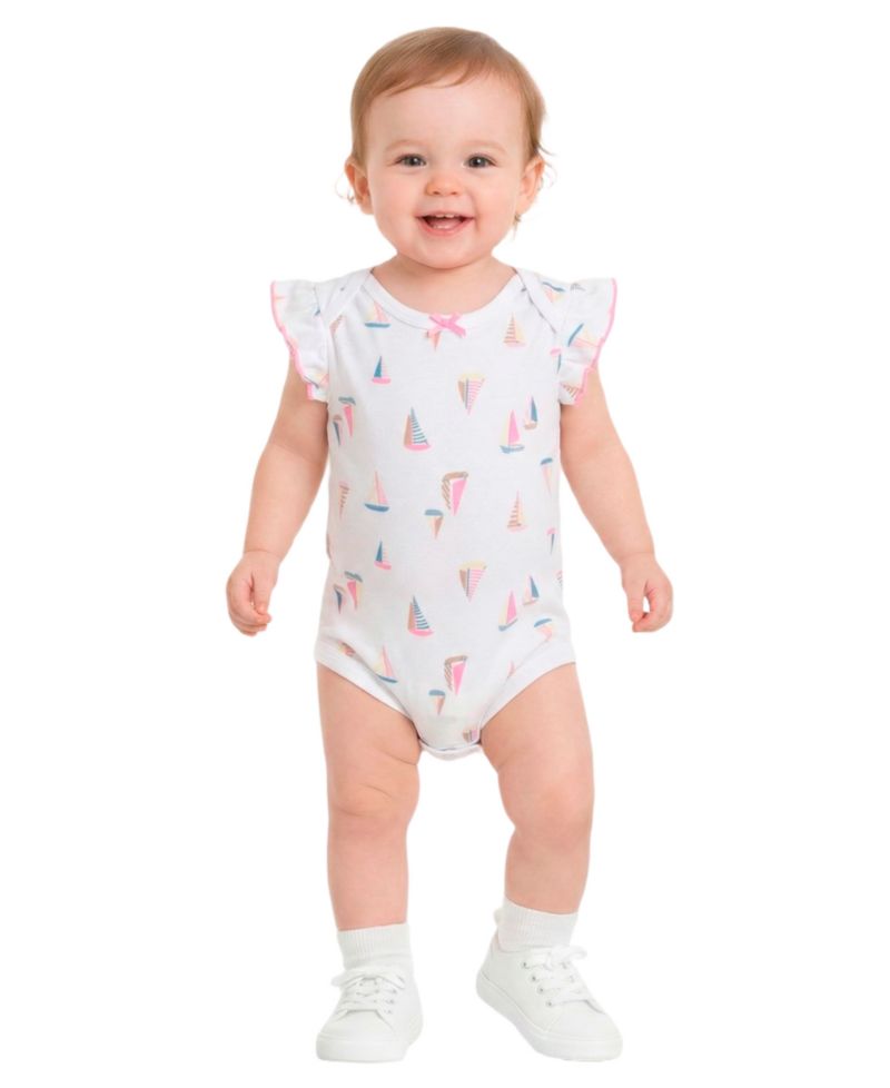 Baby Girls' Short-Sleeve Bodysuit with Rattle, 2-Piece Set