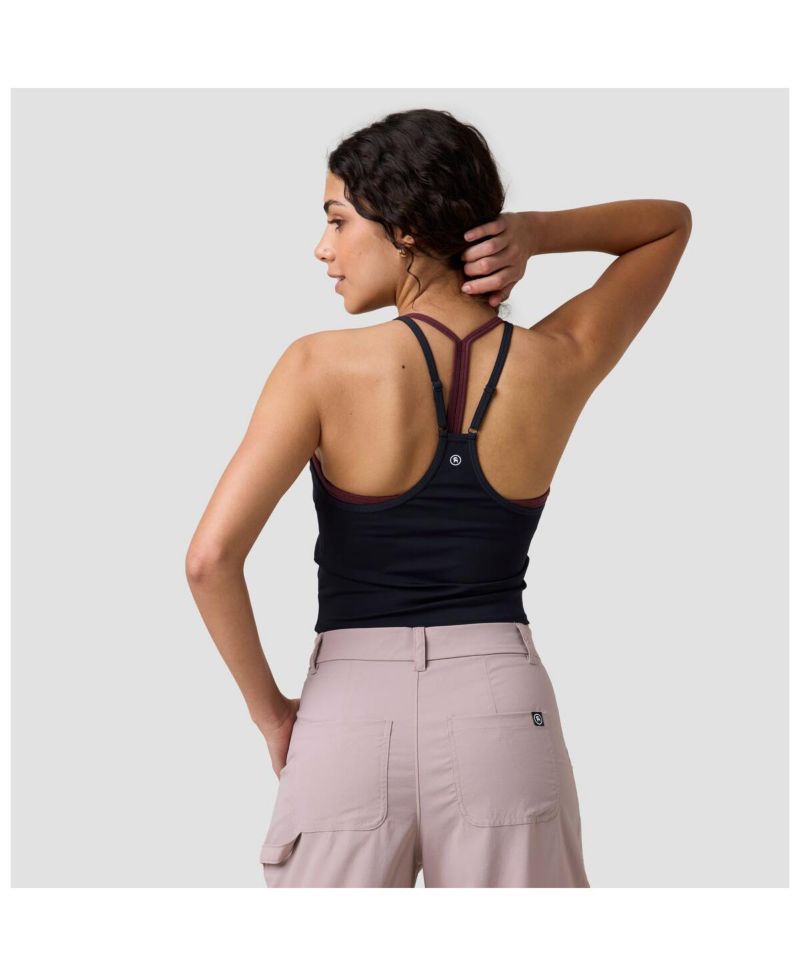 Women's Destination Racerback Form-Fitting Cropped Tank Top