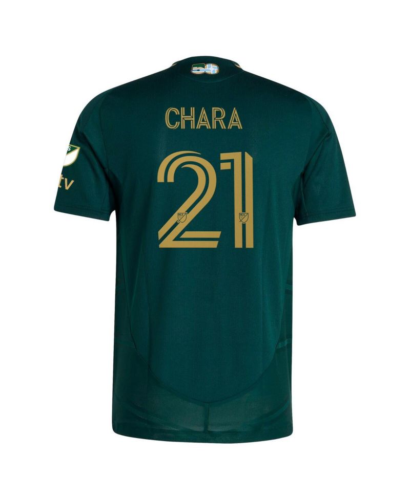 Men's Diego Chara Green Portland Timbers 2025 Forever Green Gold Authentic Player Jersey